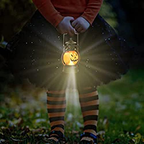 דלעת כף יד לילדים מדליקה פנסי פנס אורות LED לילדים סוללה מופעלת עיצוב ליל כל הקדושים אור דלעת קישוטי קישוט חיצוני מקורה