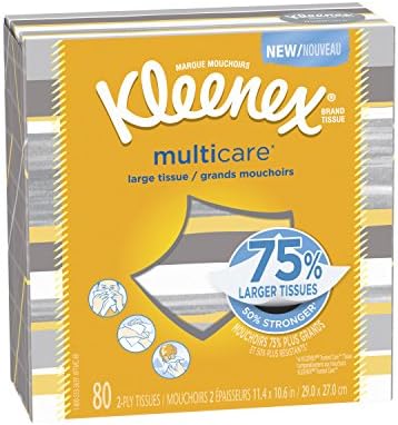 Kleenex Multicare רקמות פנים, 80 ספירה